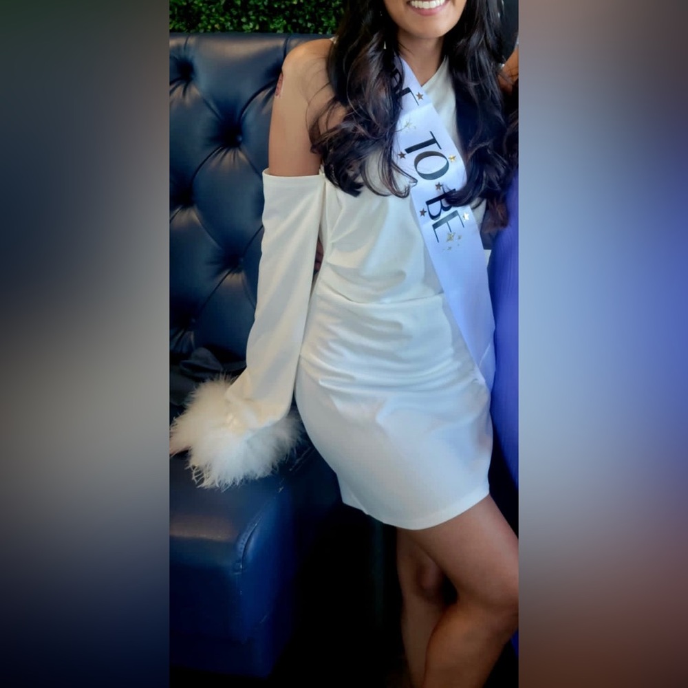 Off Shoulder White Dress